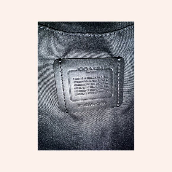 Coach Leather Crossbody Bag Black - Picture 4 of 4